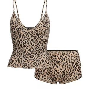 Leopard Print Women's Intimate Set